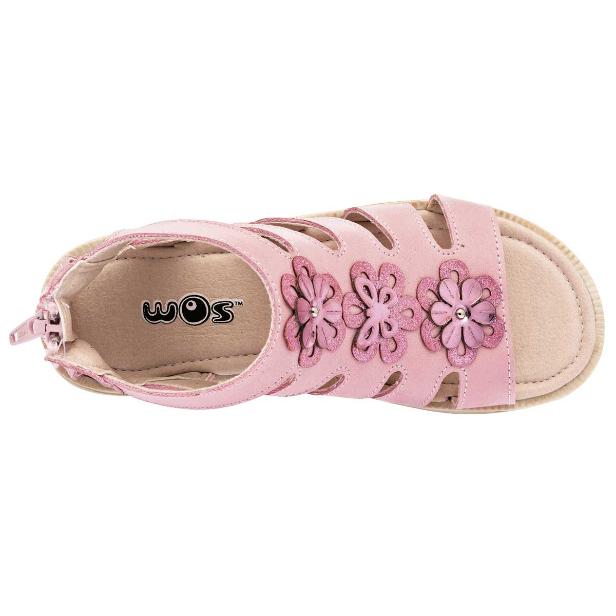 Sandalias Exterior Sintético Color Rosa Para Niña De Wos