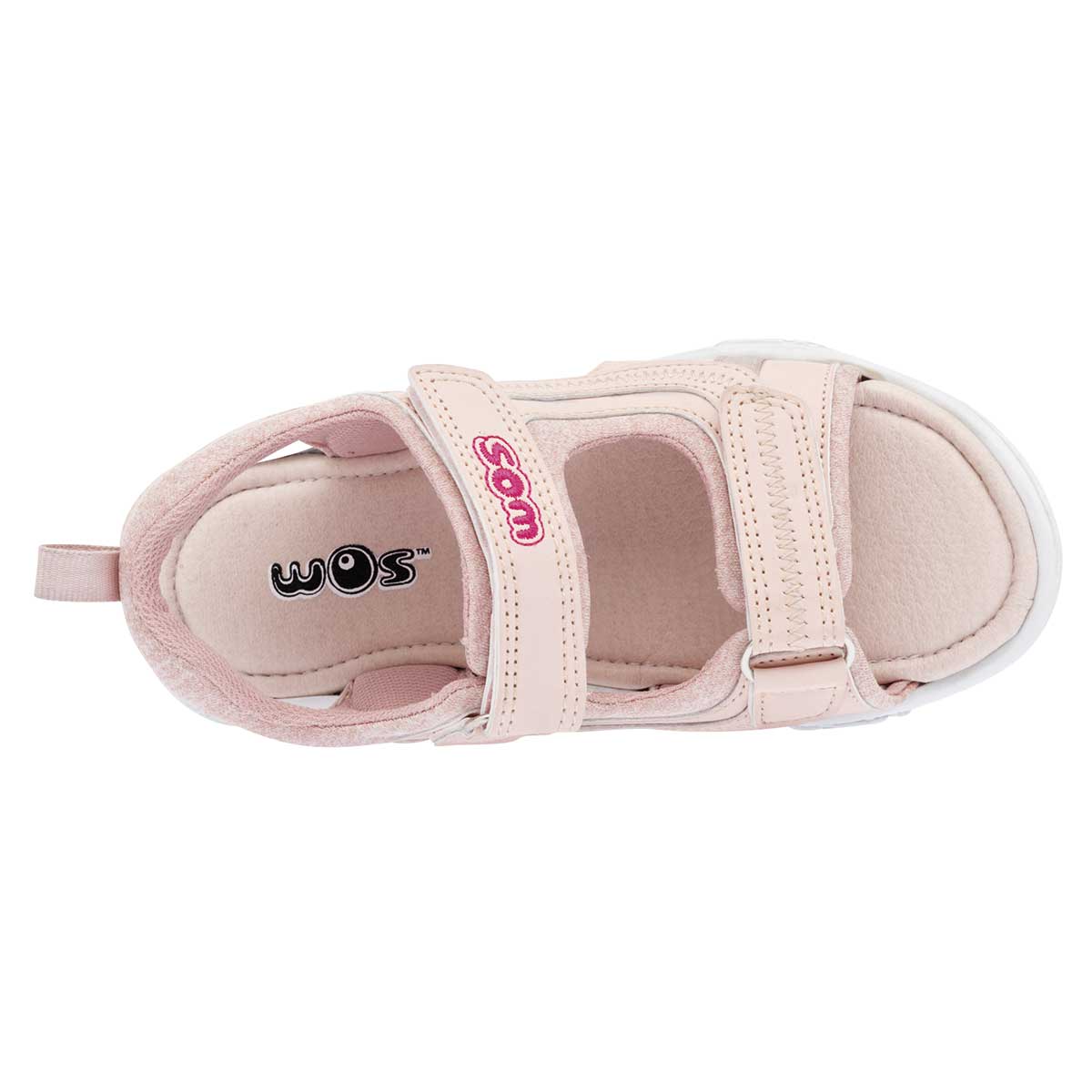 Sandalias Exterior Sintético Color Rosa Para Niña De Wos