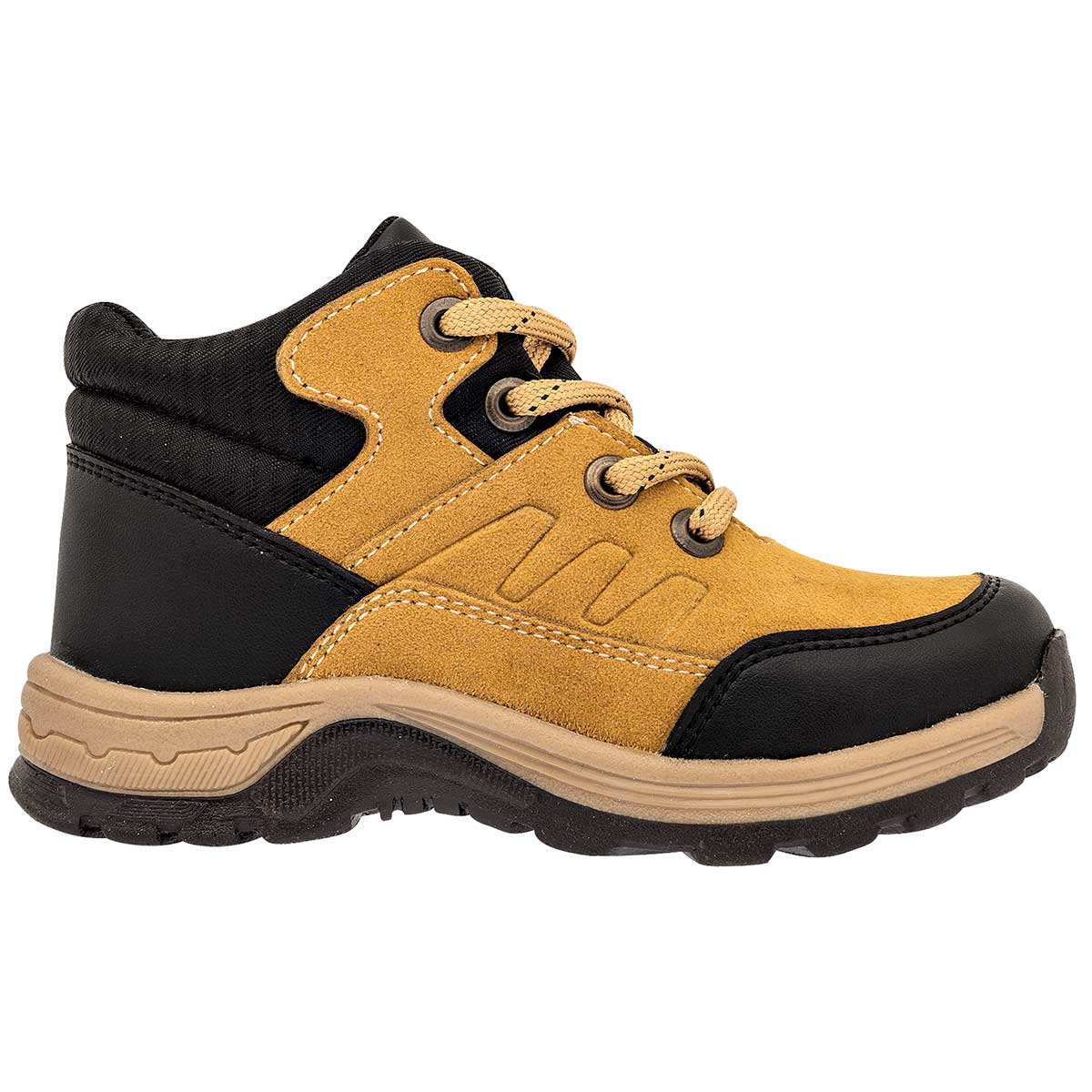 Botas Exterior Sintético Color Amarillo Con Negro Para Niño De Yuyin