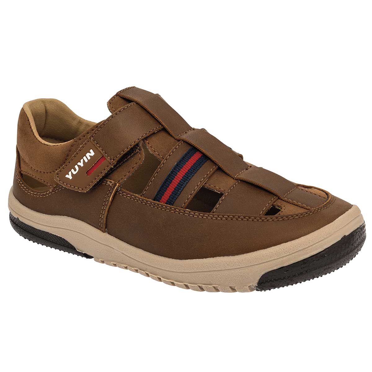 Sandalias Exterior Sintético Color Camel Para Niño De Yuyin