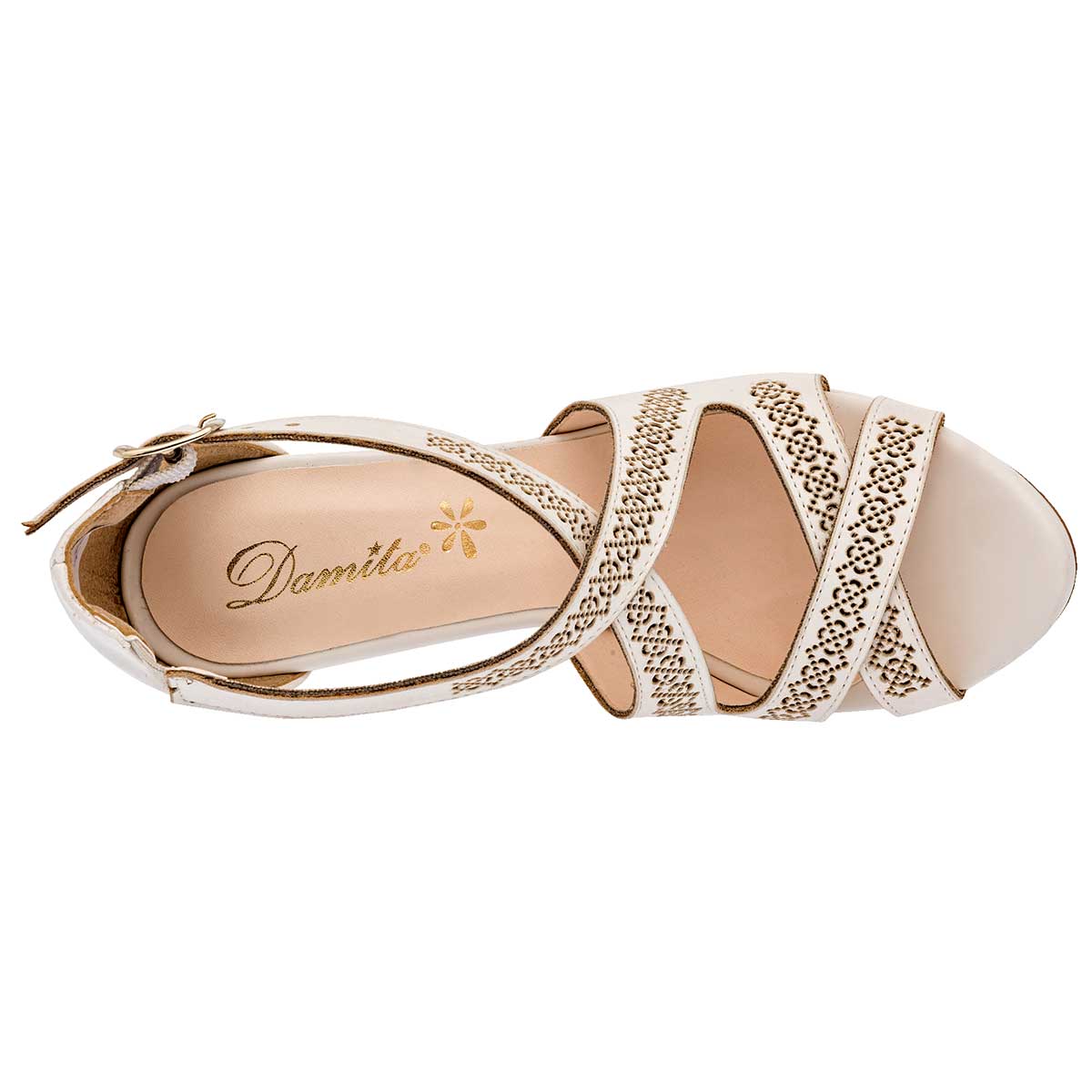 Tacones Exterior Piel sintética Color Beige  Para Mujer De Damita