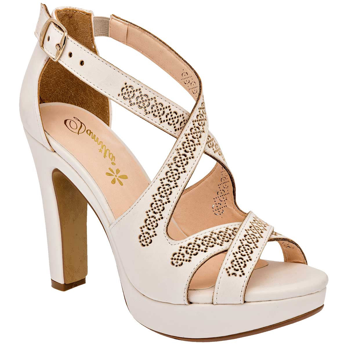 Tacones Exterior Piel sintética Color Beige  Para Mujer De Damita