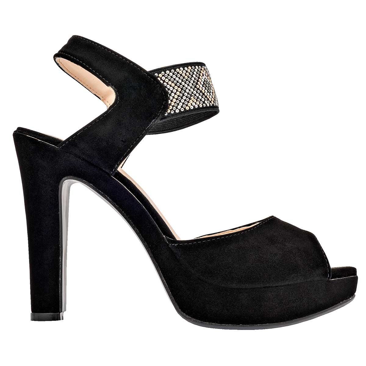 Tacones Exterior Piel sintética Color Negro Para Mujer De Damita