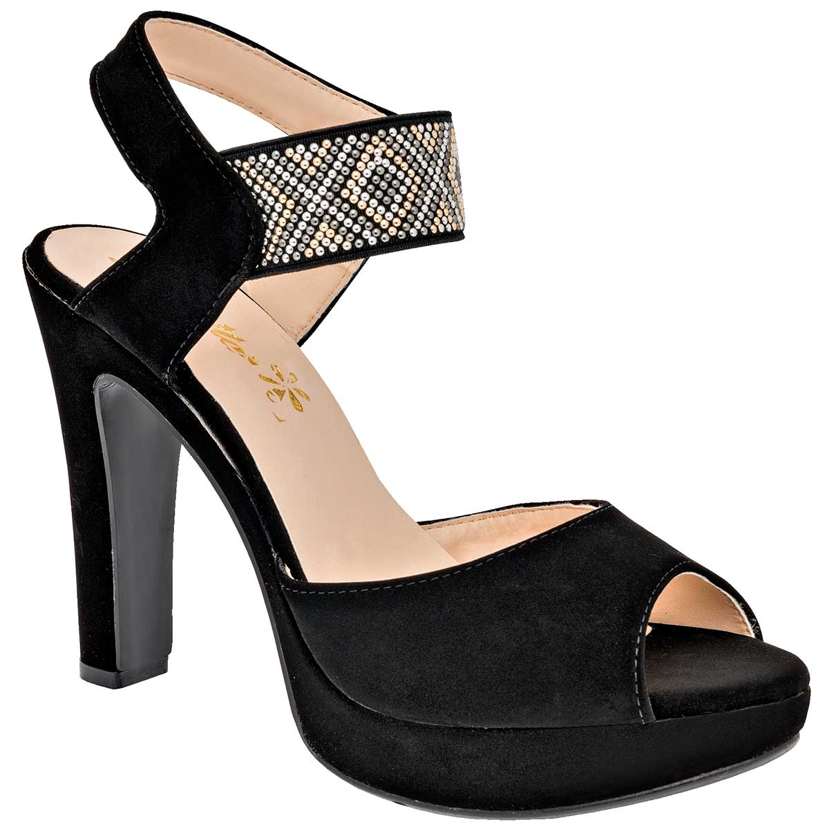 Tacones Exterior Piel sintética Color Negro Para Mujer De Damita