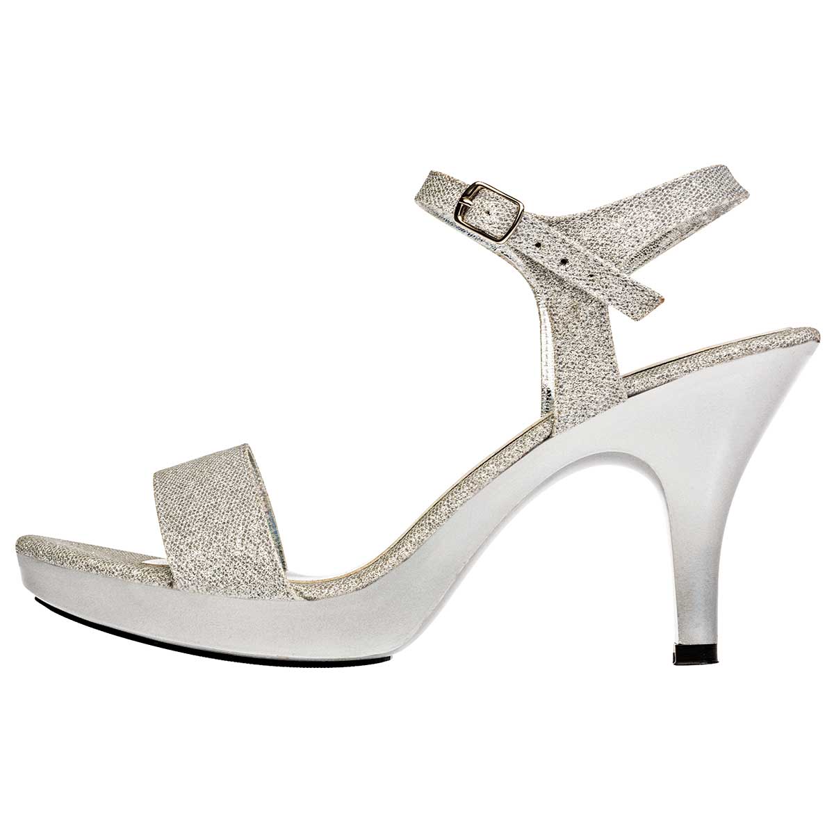 Tacones Exterior Piel sintética Color Plata Para Mujer De RBCOLLECTION