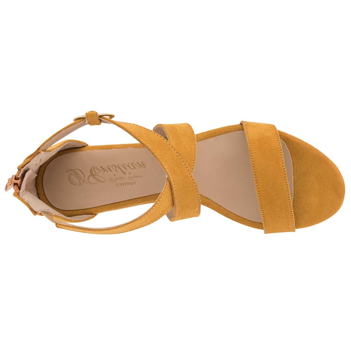 Tacones Exterior Textil Color Amarillo Para Mujer De D´Cristian