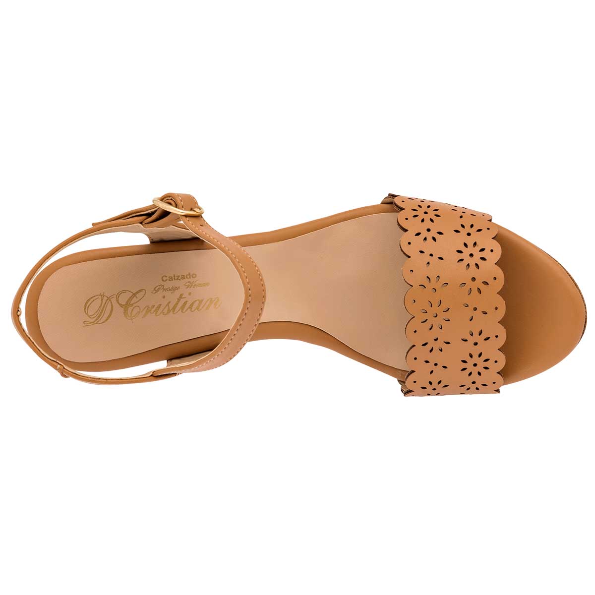 Tacones Exterior Piel sintética Color Camel Para Mujer De D´Cristian