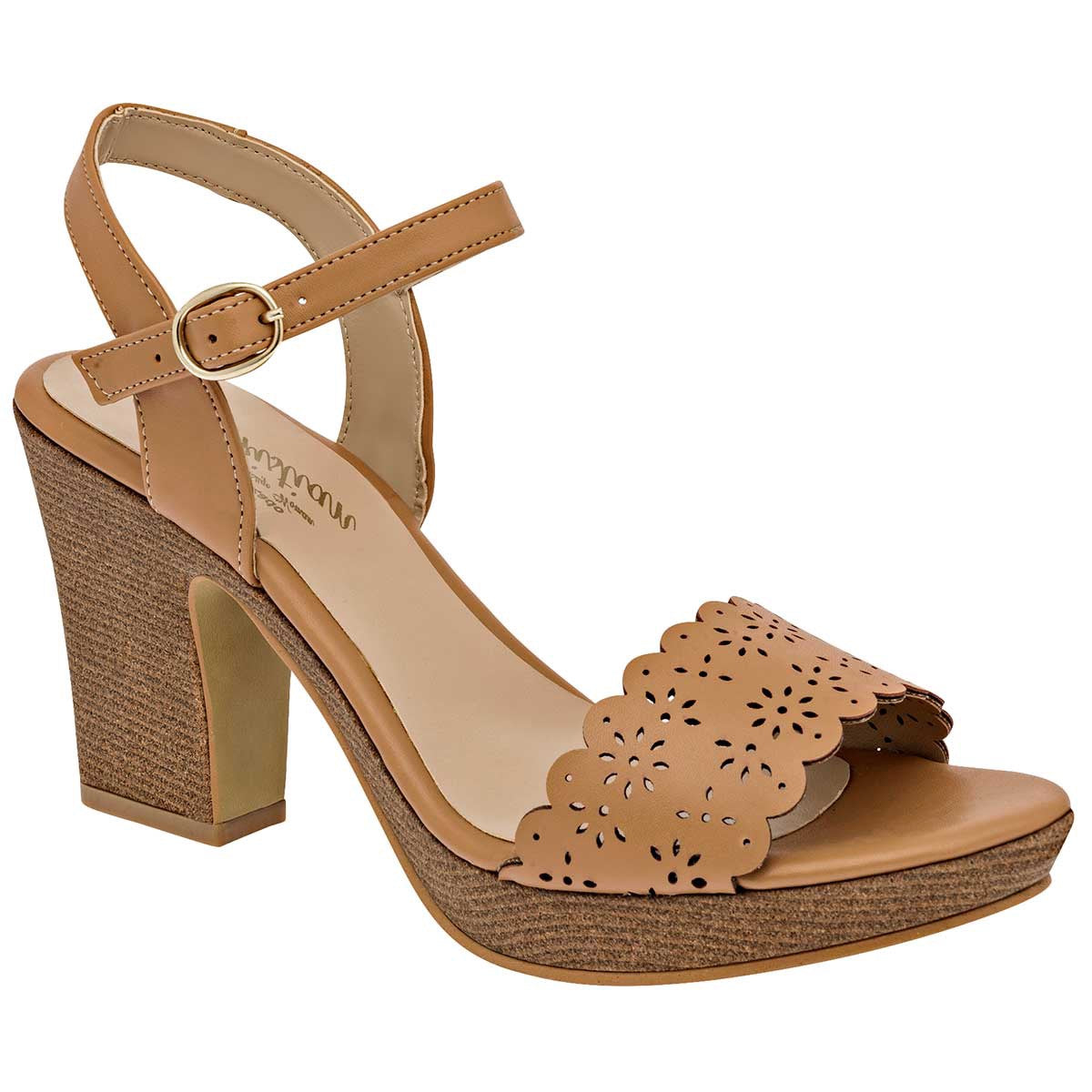 Tacones Exterior Piel sintética Color Camel Para Mujer De D´Cristian