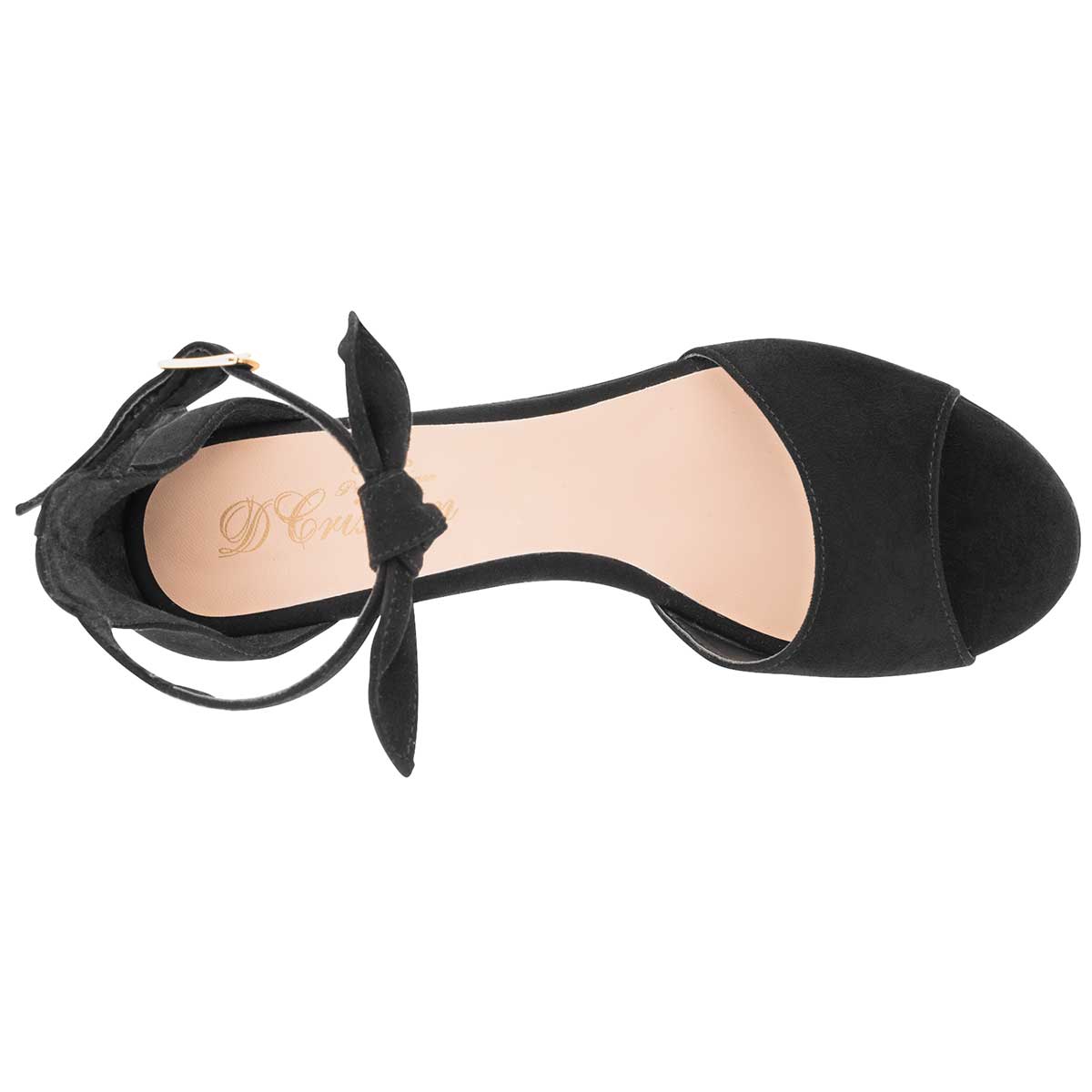 Tacones Exterior Textil Color Negro Para Mujer De D´Cristian