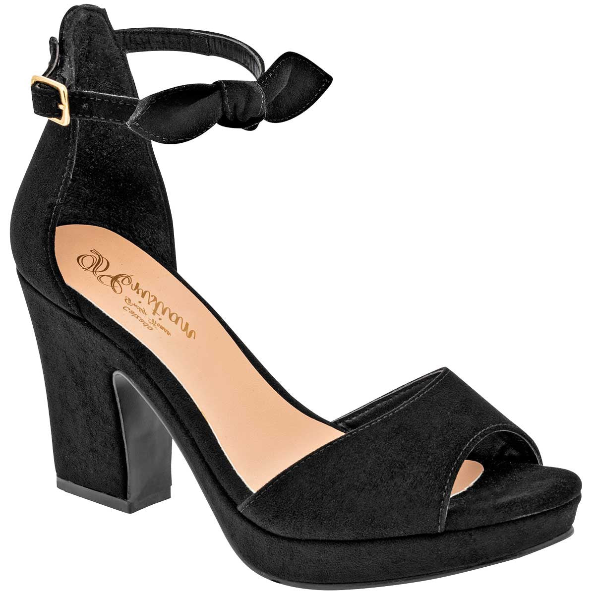 Tacones Exterior Textil Color Negro Para Mujer De D´Cristian