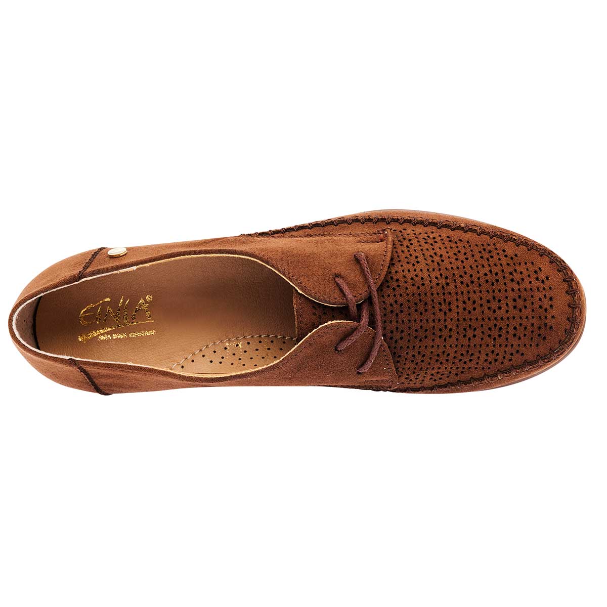 Oxfords Exterior Piel sintética Color Café Para Mujer De RBCOLLECTION