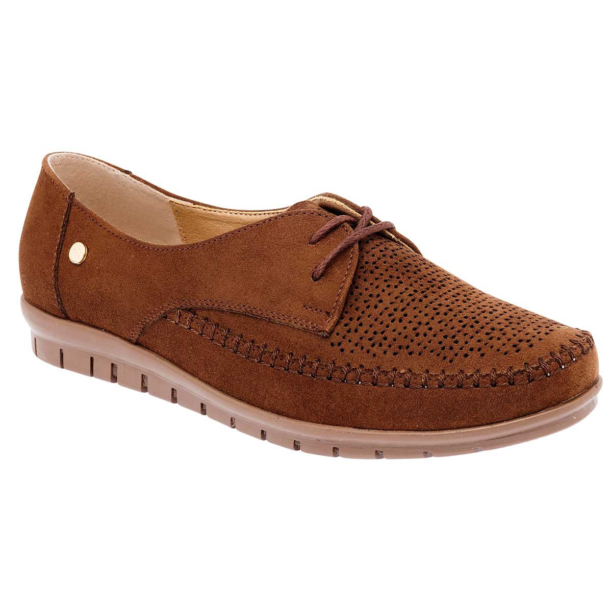 Oxfords Exterior Piel sintética Color Café Para Mujer De RBCOLLECTION