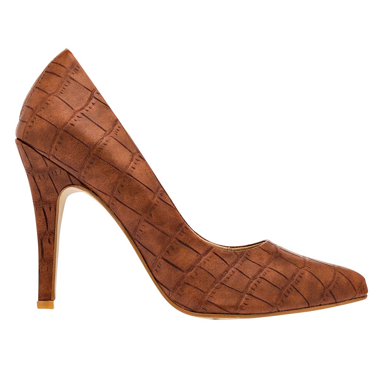 Tacones Exterior Piel sintética Color Camel Para Mujer De RBCOLLECTION