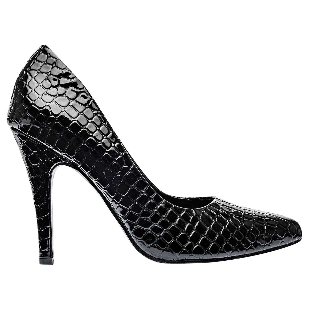 Tacones Exterior Piel sintética Color Negro De Charol Para Mujer De RBCOLLECTION