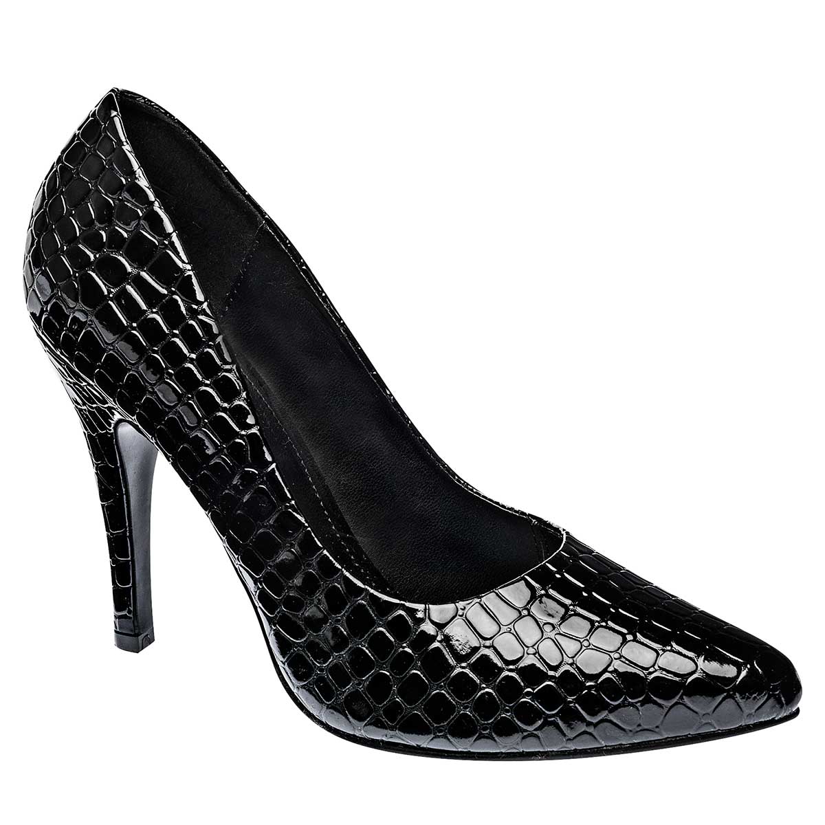 Tacones Exterior Piel sintética Color Negro De Charol Para Mujer De RBCOLLECTION