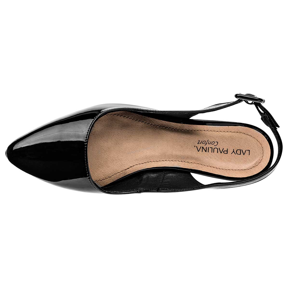 Tacones Exterior Piel sintética Color Negro De Charol Para Mujer De Lady Paulina