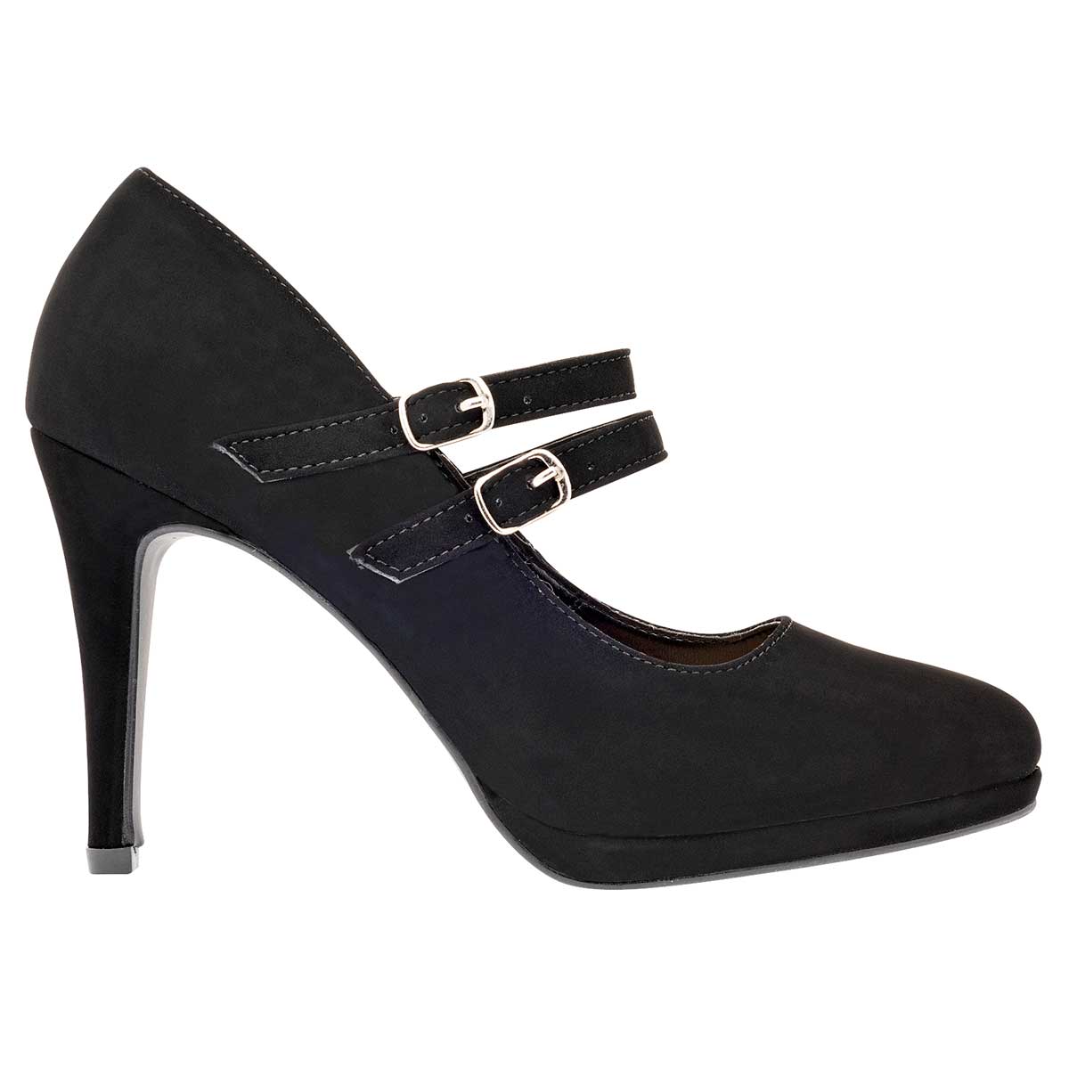 Tacones Exterior Piel sintética Color Negro Para Mujer De Lady Paulina