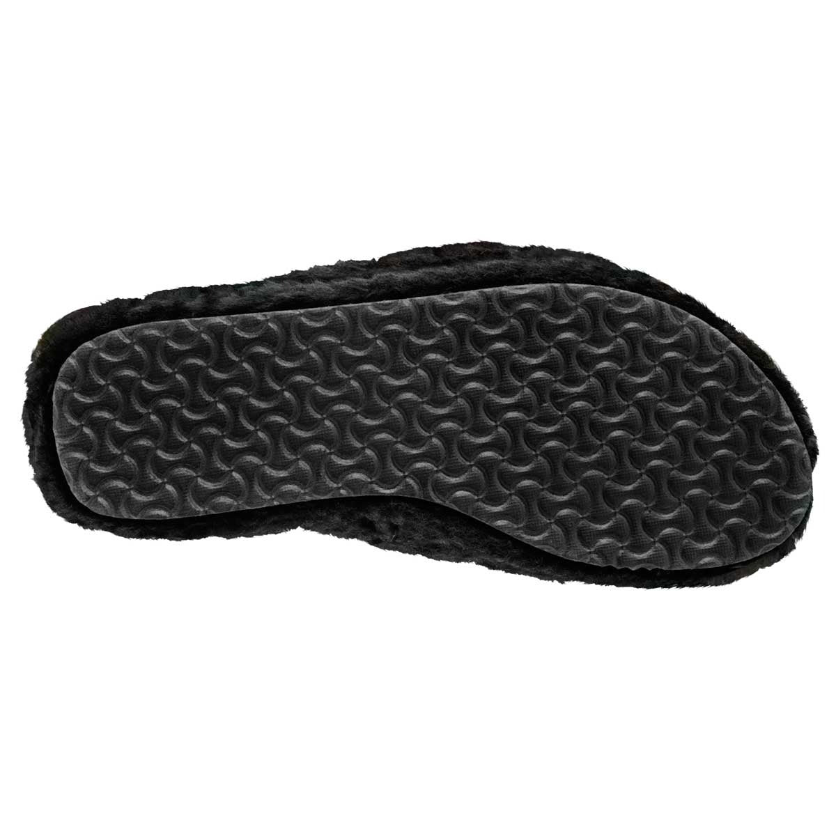 Pantuflas Exterior Textil Color Negro Para Mujer De Moramora