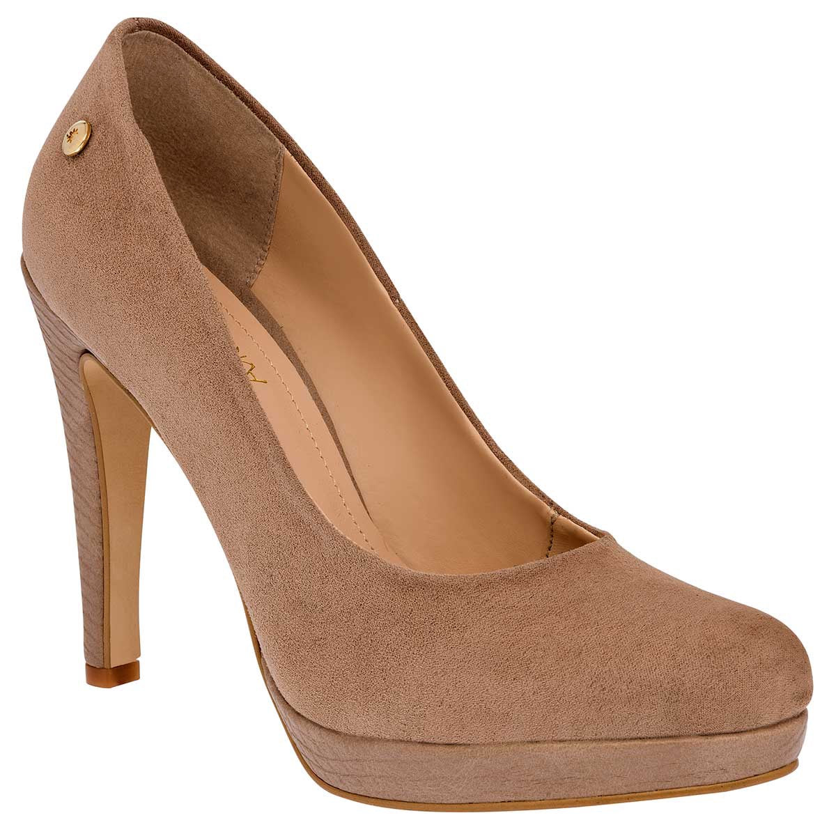 Tacones Exterior Textil Color Beige  Para Mujer De Moramora