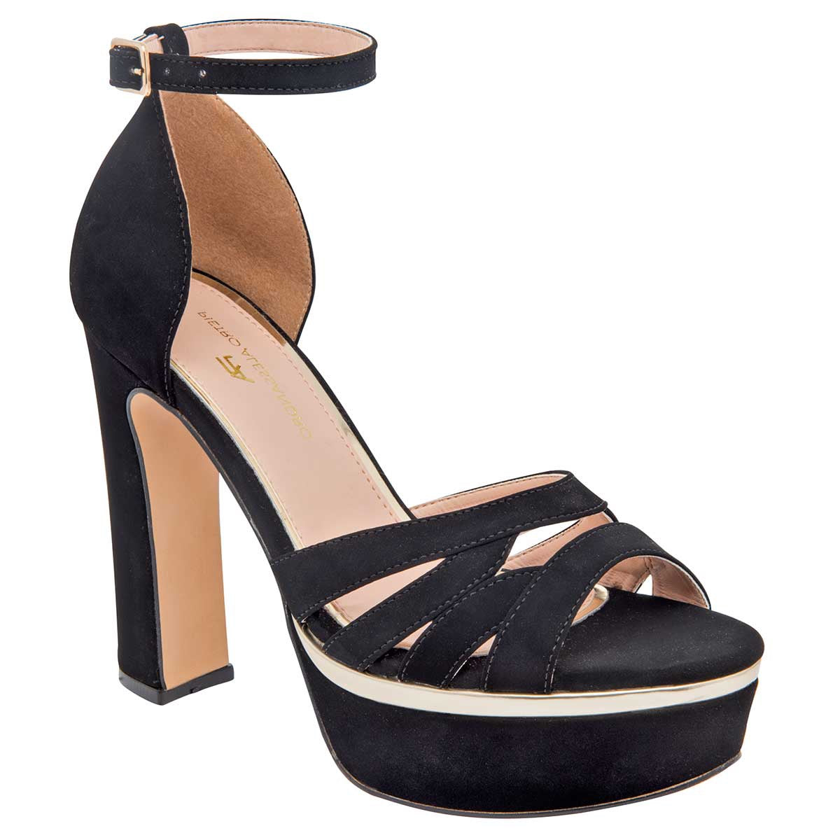 Tacones Exterior Piel sintética Color Negro Para Mujer De Pietro Alessandro