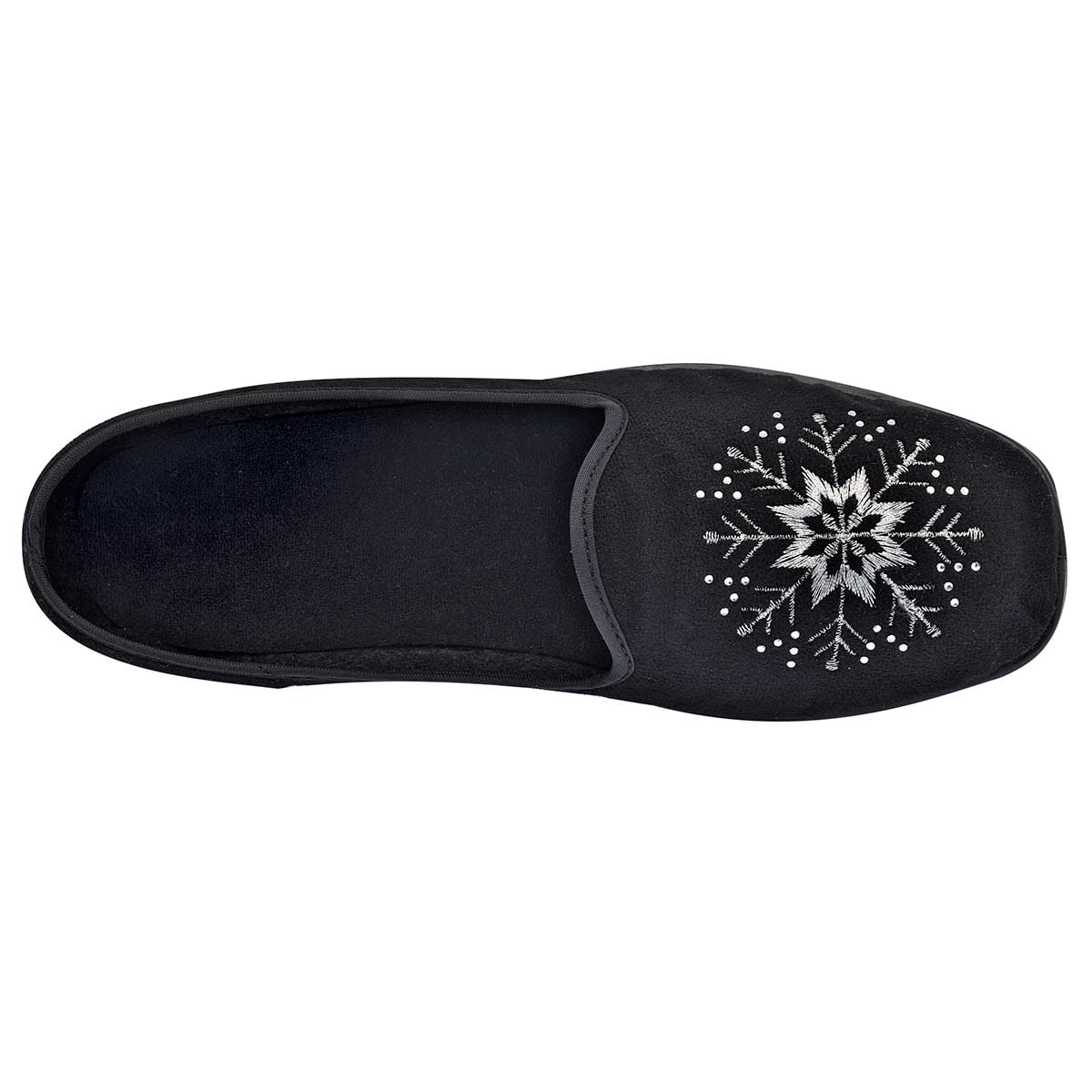 Pantuflas Exterior Textil Color Negro Para Mujer De Tovaco