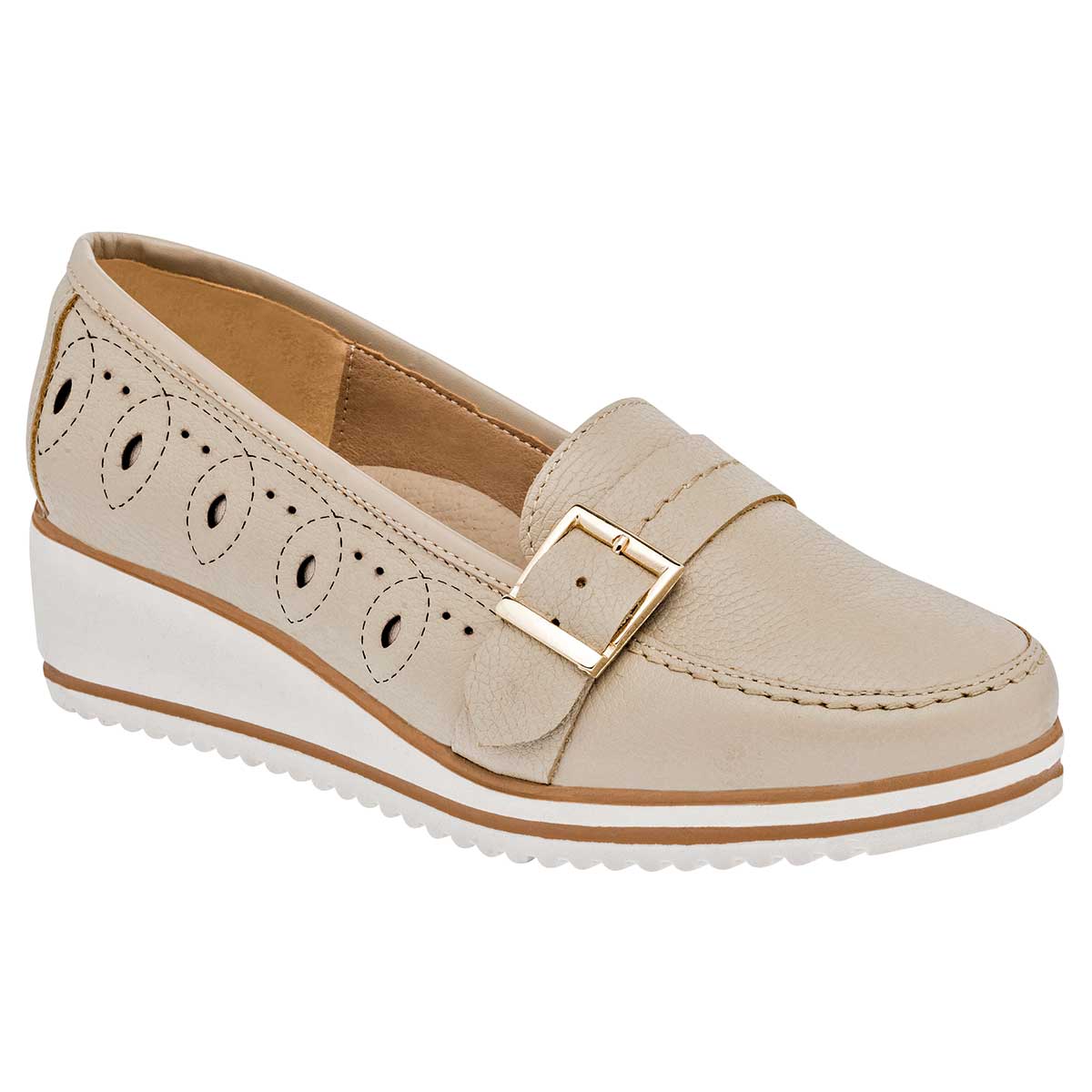 Tacones Exterior Piel Color Beige  Para Mujer De Zoe