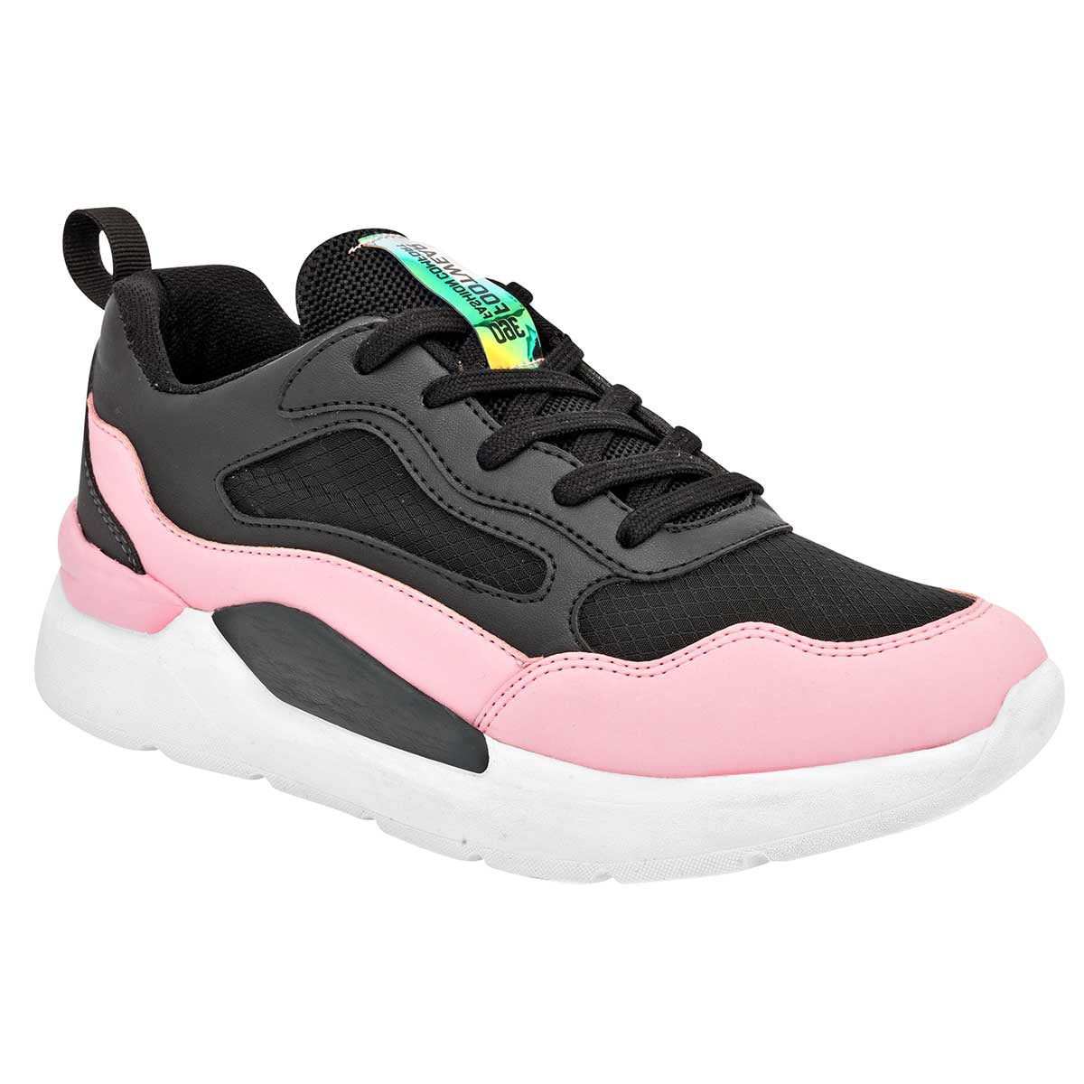 Tenis urbanos Exterior Sintético Color Negro Para Mujer De 360