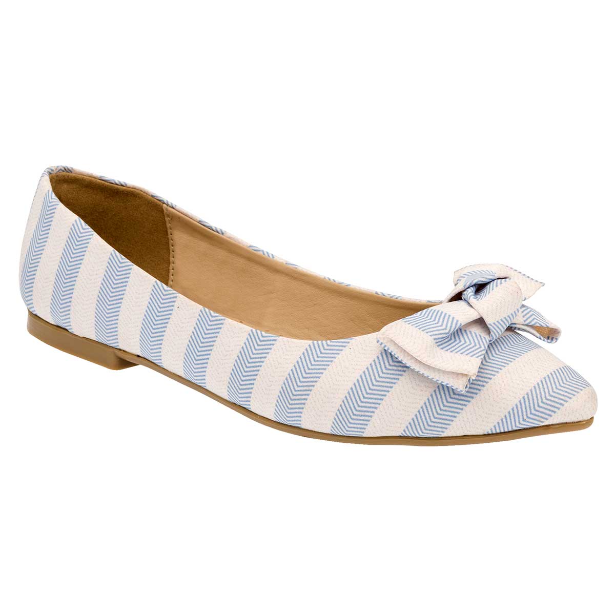 Flats Exterior Textil Color Blanco Para Mujer De Been Class