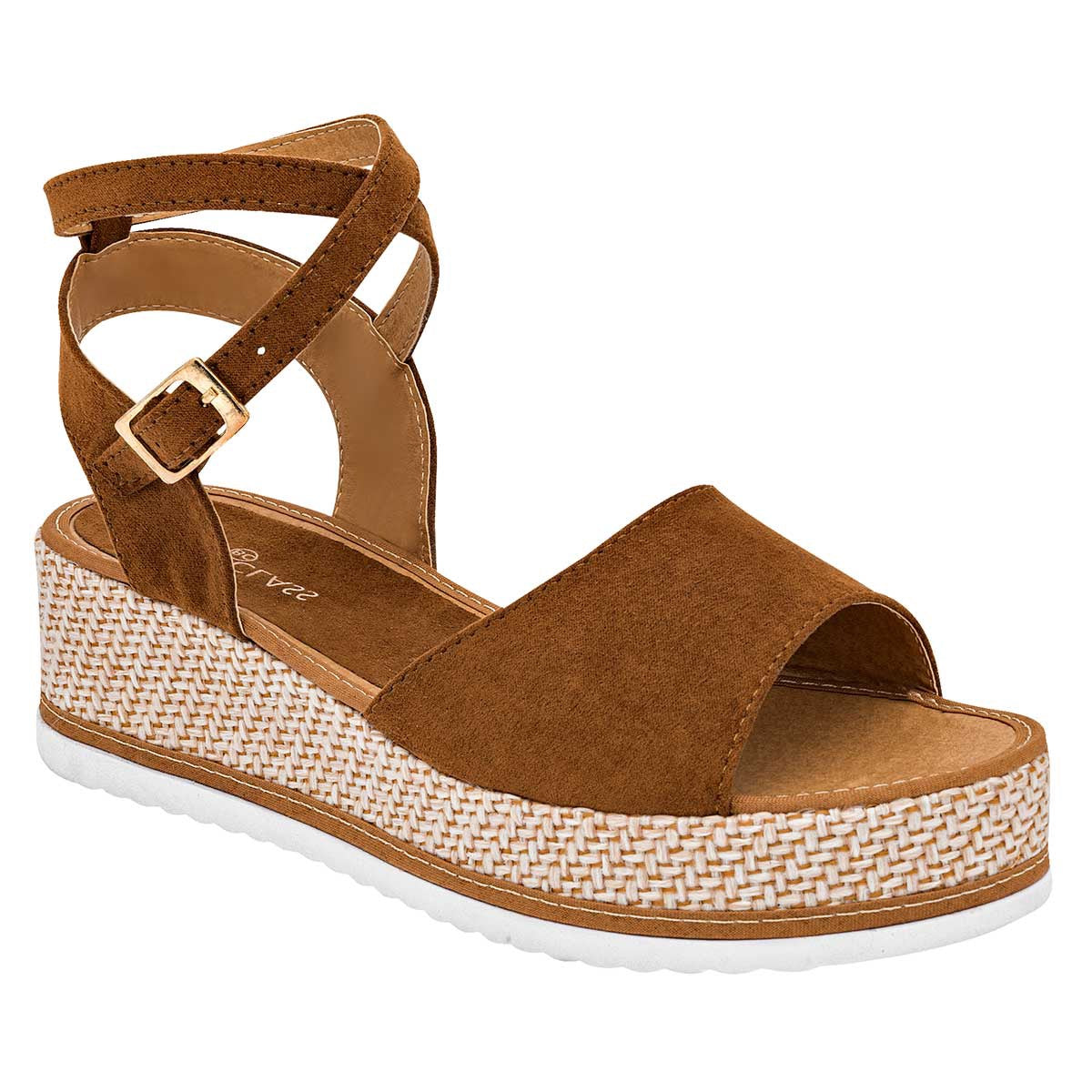 Sandalias Exterior Textil Color Camel Para Mujer De Been Class