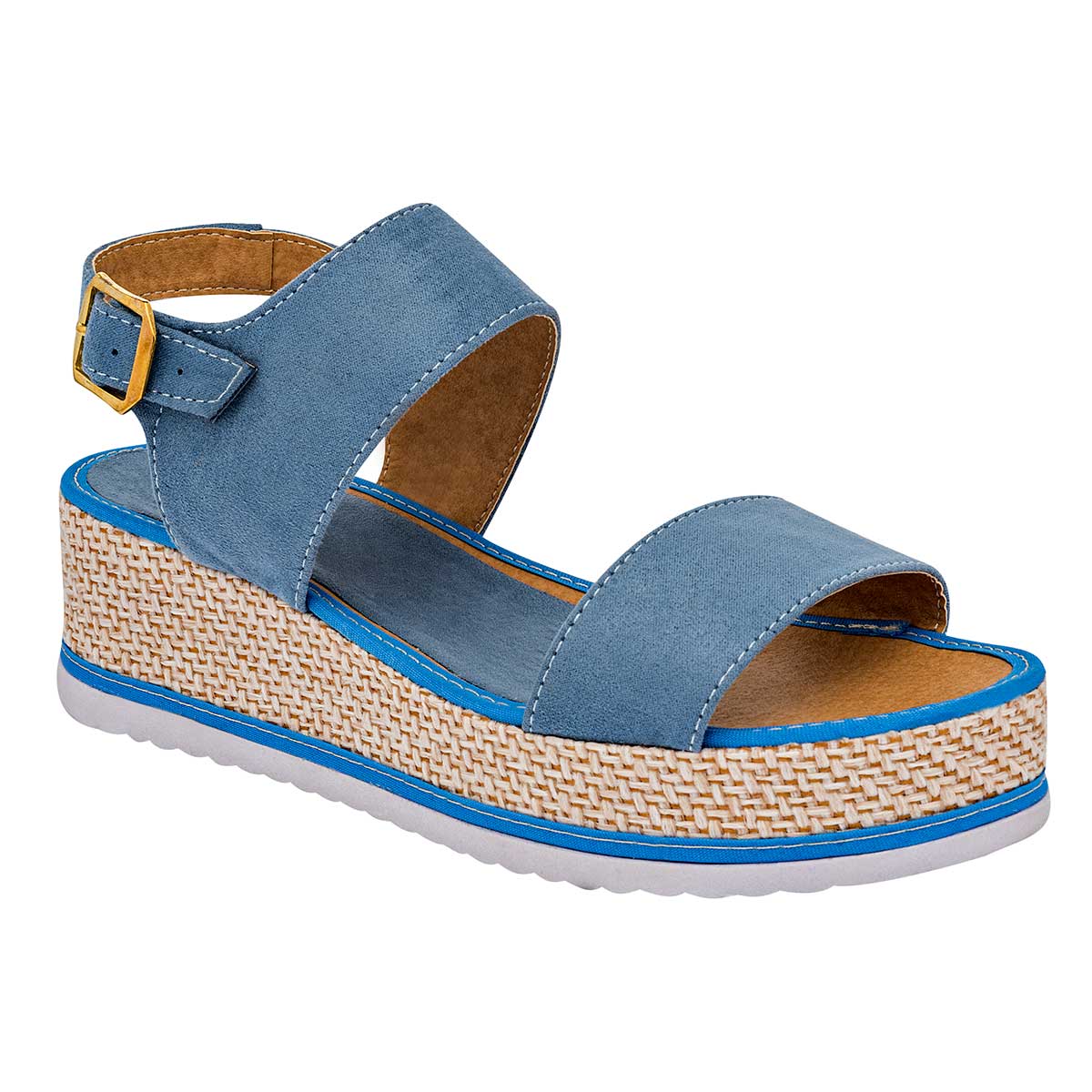 Sandalias Exterior Textil Color Azul Para Mujer De Been Class