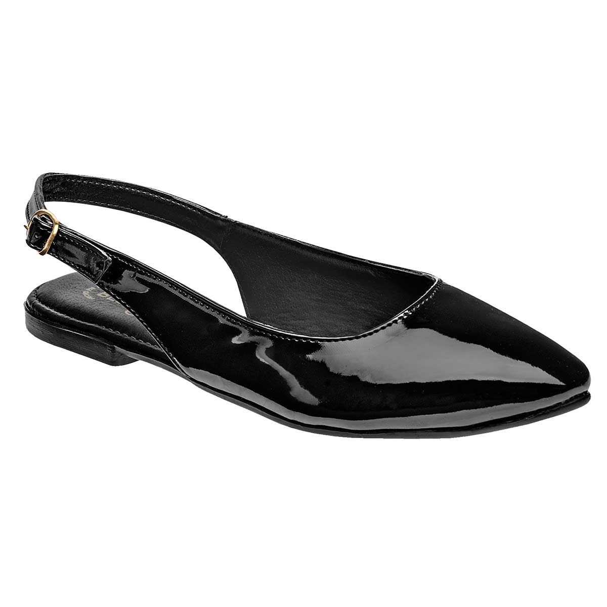 Flats Exterior Piel sintética Color Negro De Charol Para Mujer De Been Class