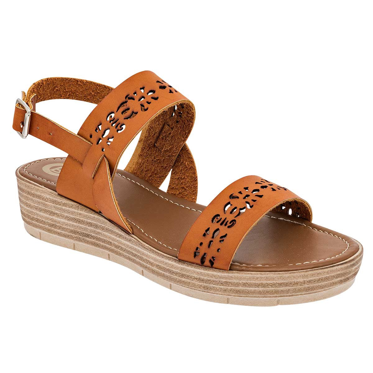 Sandalias Exterior Piel sintética Color Camel Para Mujer De Been Class