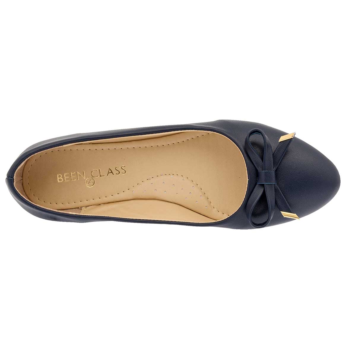 Flats Exterior Piel sintética Color Marino Para Mujer De Been Class