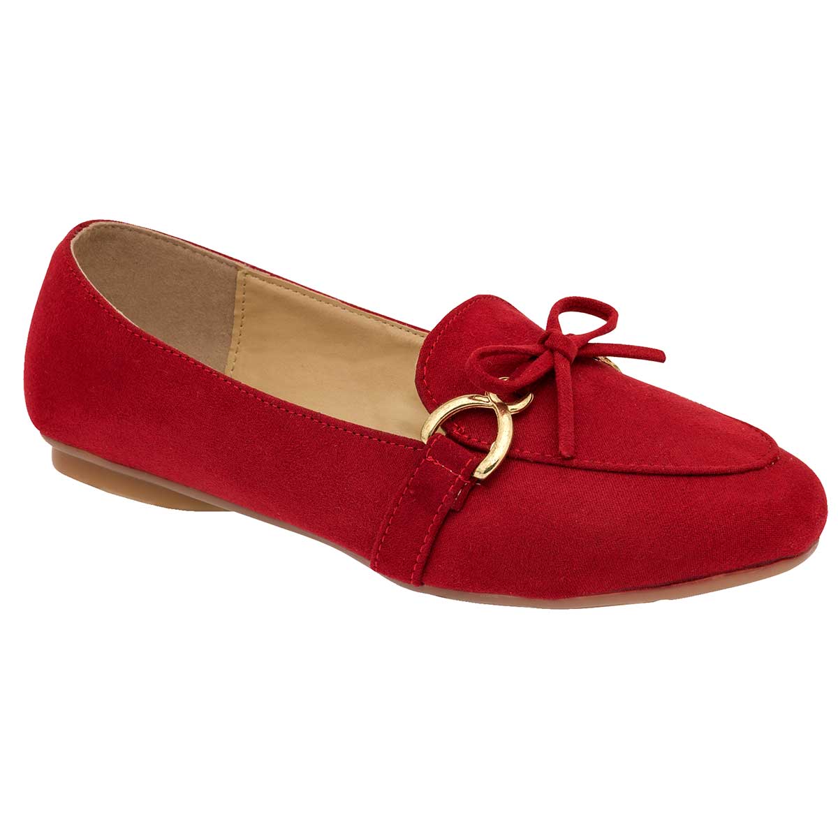 Flats Exterior Textil Color Rojo Para Mujer De Been Class