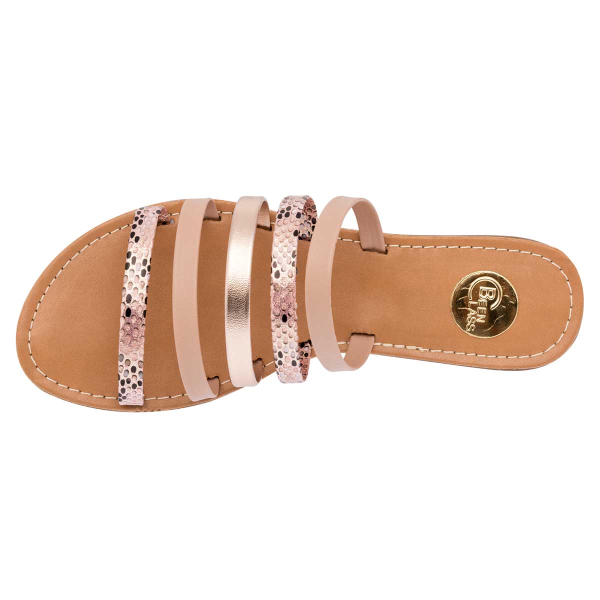 Sandalias Exterior Piel sintética Color Rosa Para Mujer De Been Class