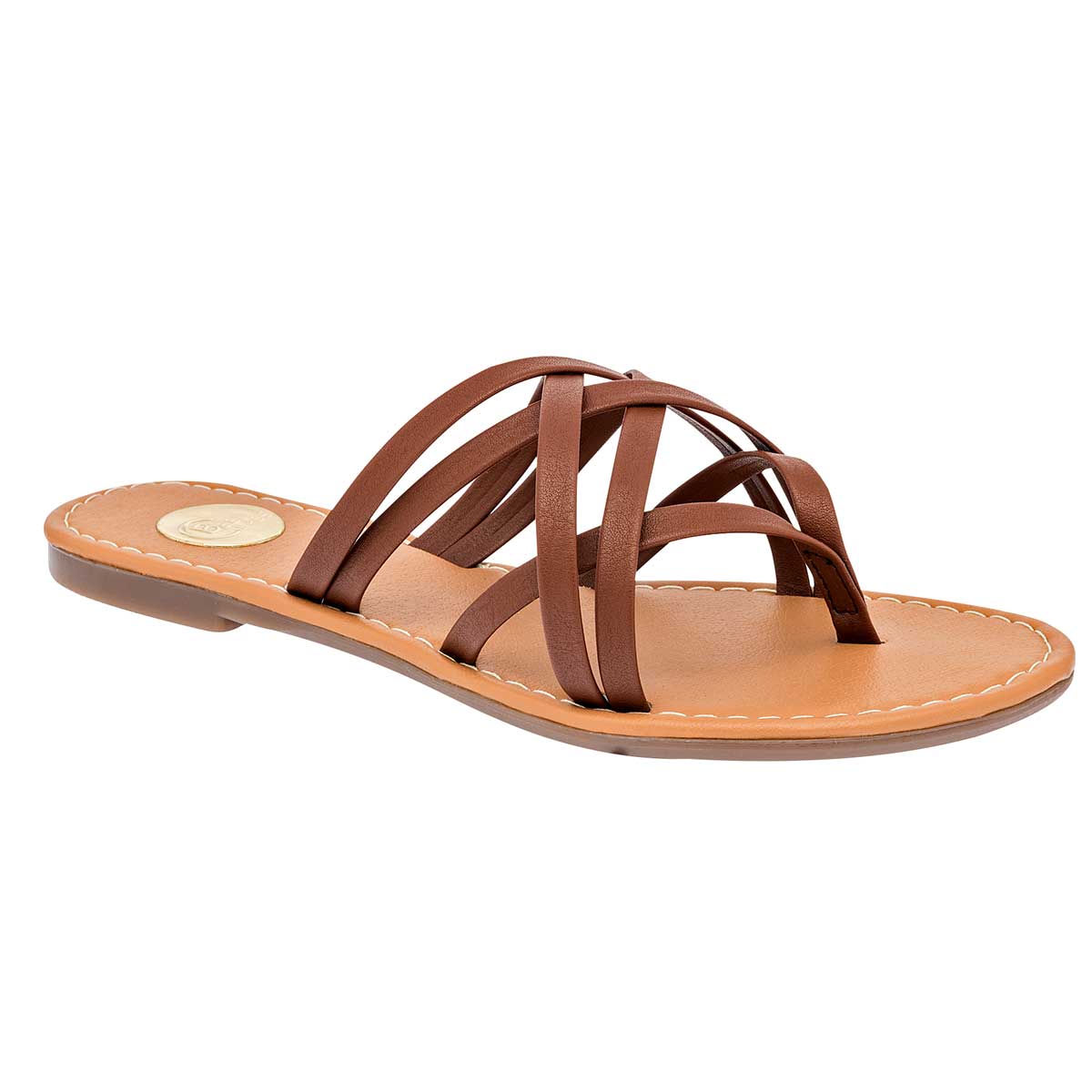 Sandalias Exterior Piel sintética Color Camel Para Mujer De Been Class