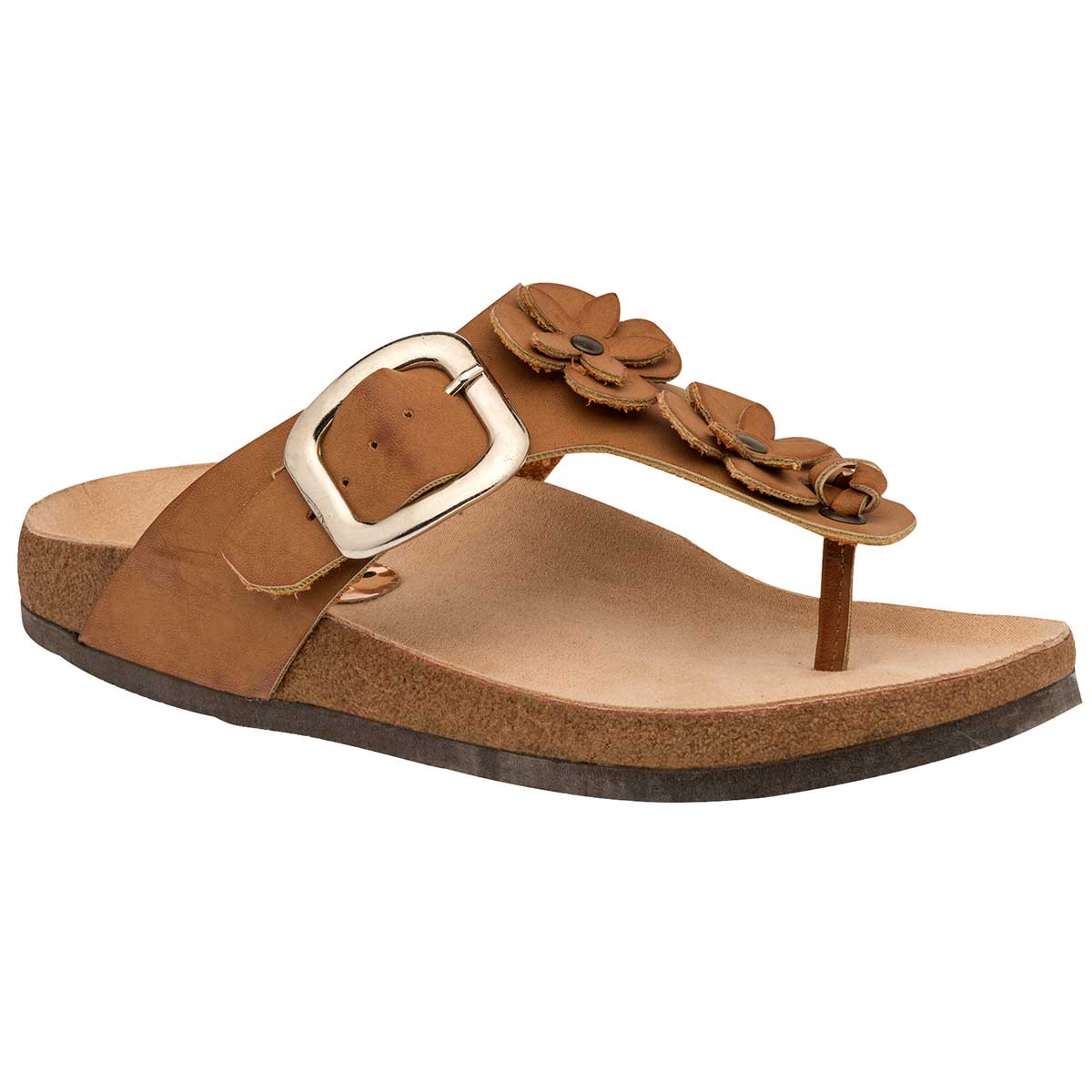 Sandalias Exterior Piel sintética Color Camel Para Mujer De Been Class