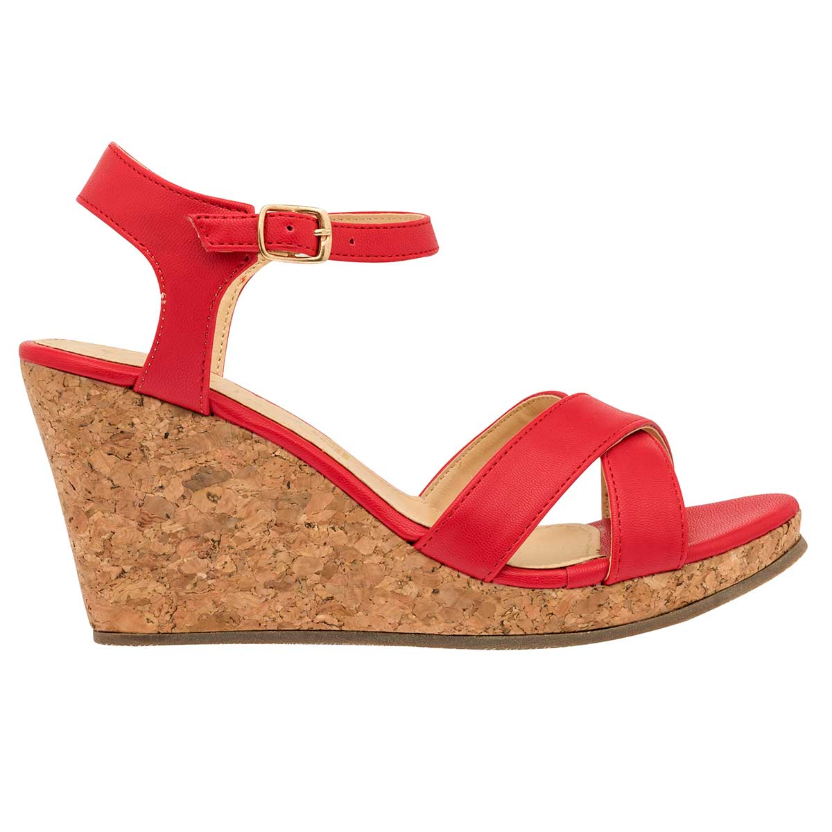 Sandalias Exterior Piel sintética Color Rojo Para Mujer De Been Class