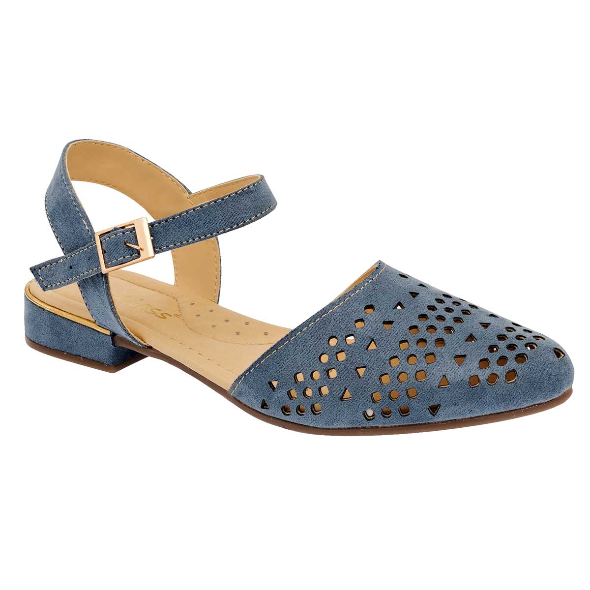 Flats Exterior Textil Color Azul Para Mujer De Been Class