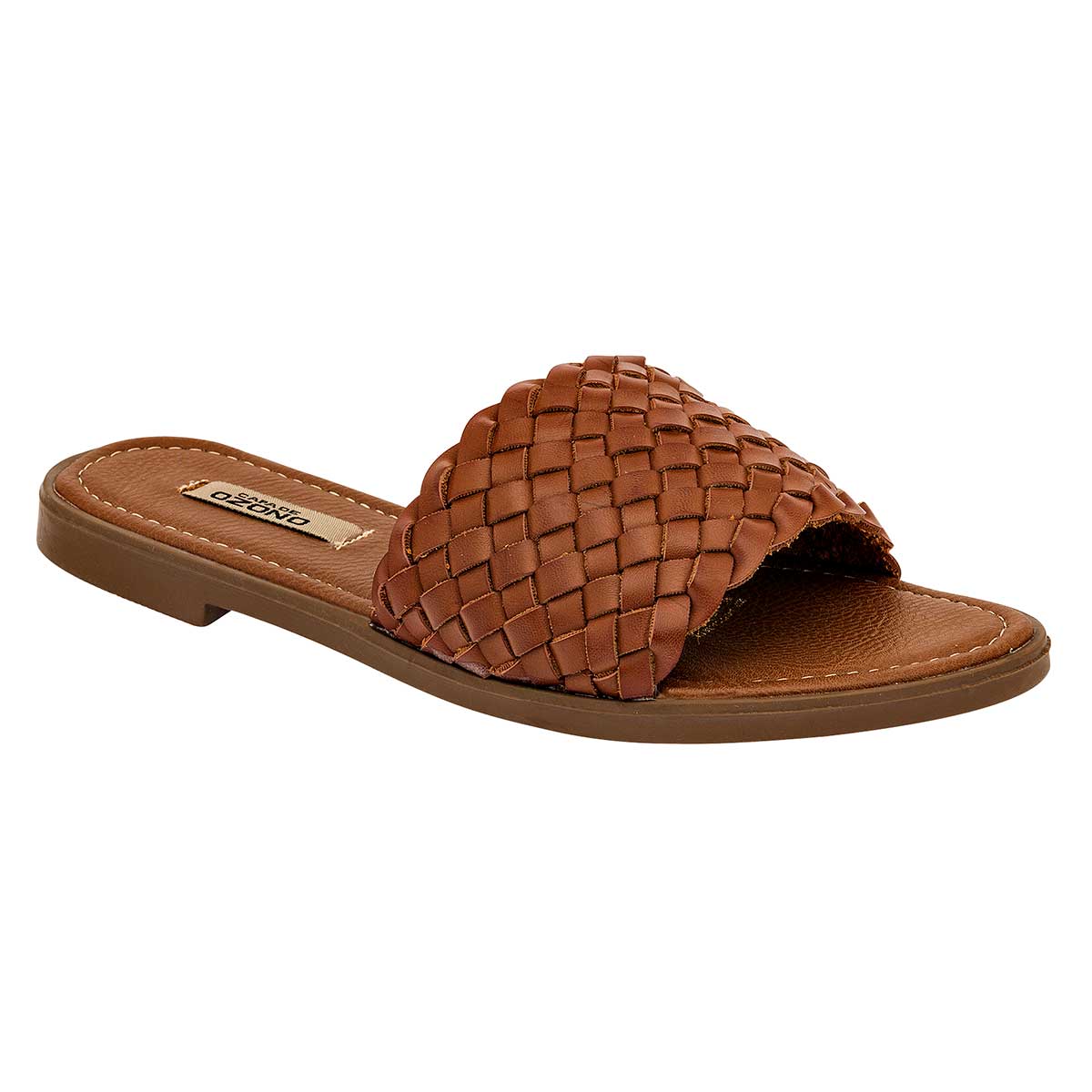 Sandalias Exterior Piel sintética Color Camel Para Mujer De Capa de Ozono