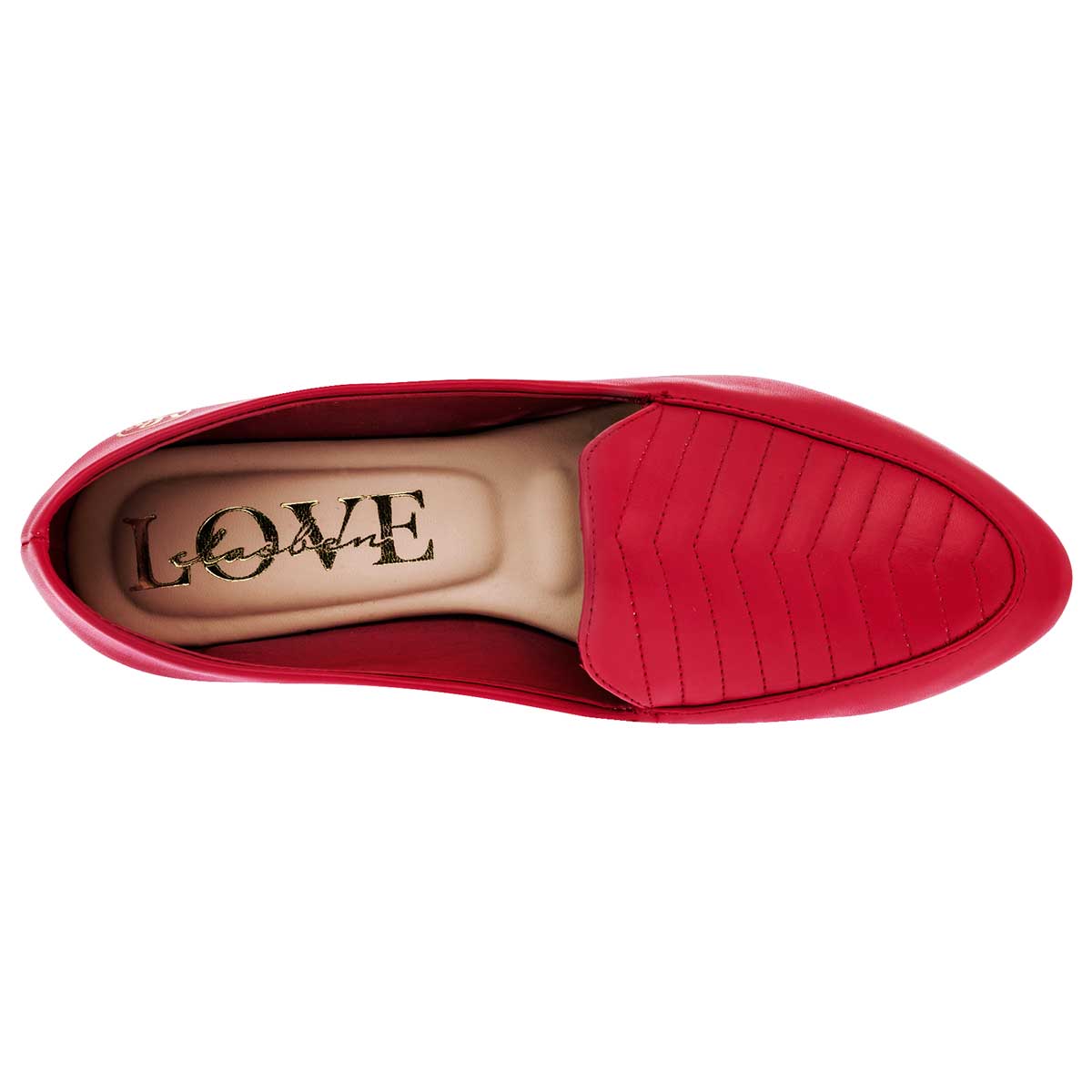 Flats Exterior Piel sintética Color Rojo Para Mujer De Clasben