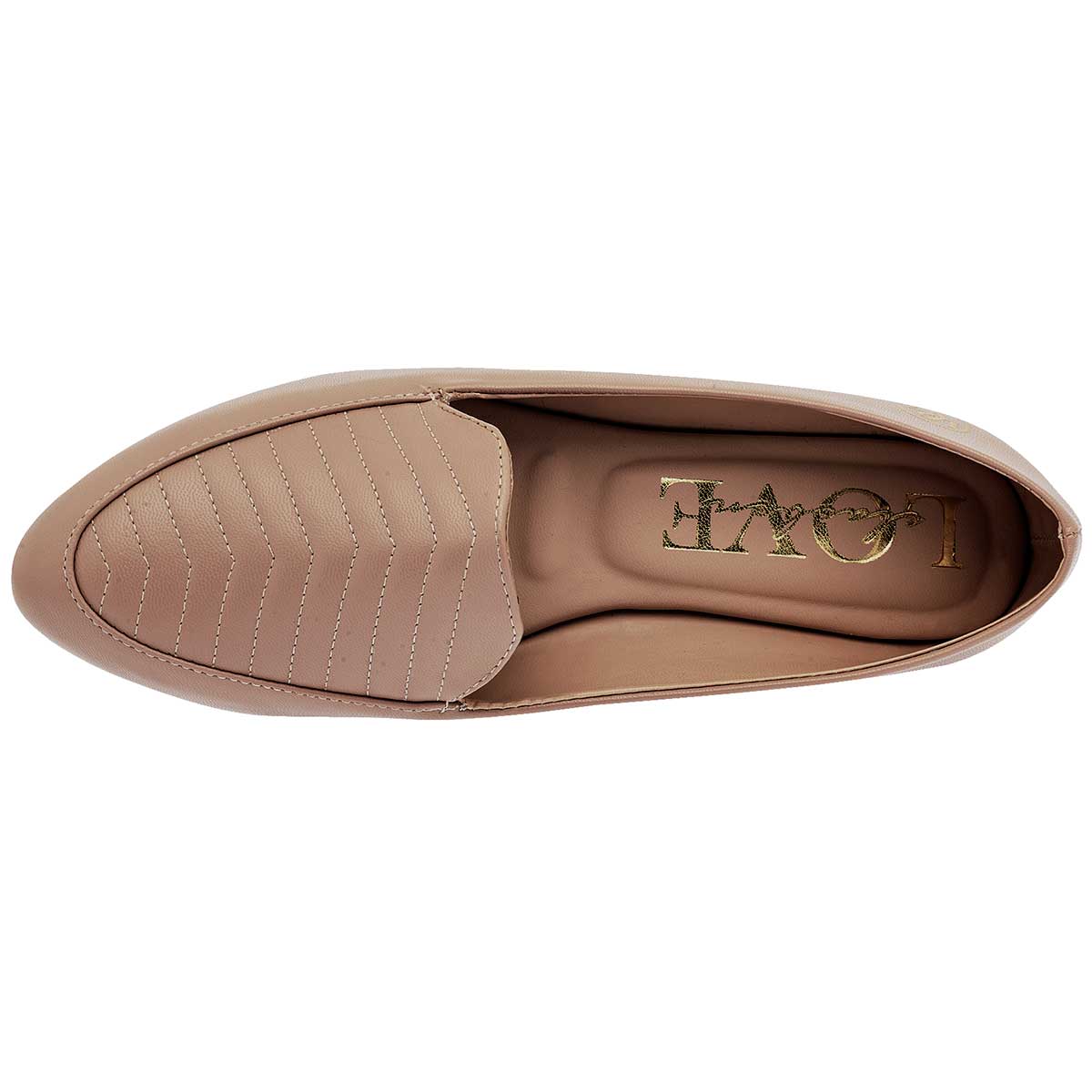 Flats Exterior Piel sintética Color Beige Para Mujer De Clasben