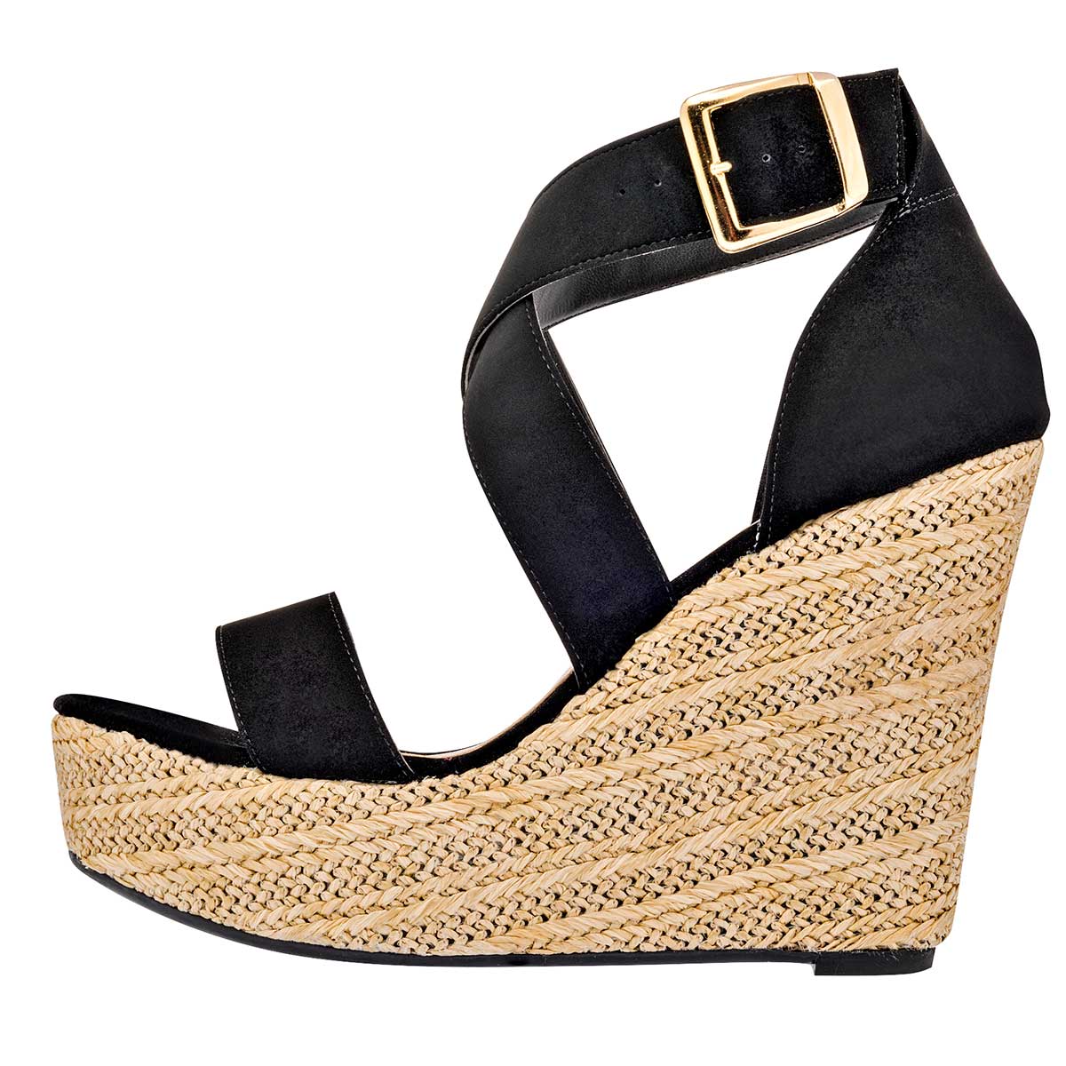 Sandalias Exterior Piel sintética Color Negro Para Mujer De Clasben