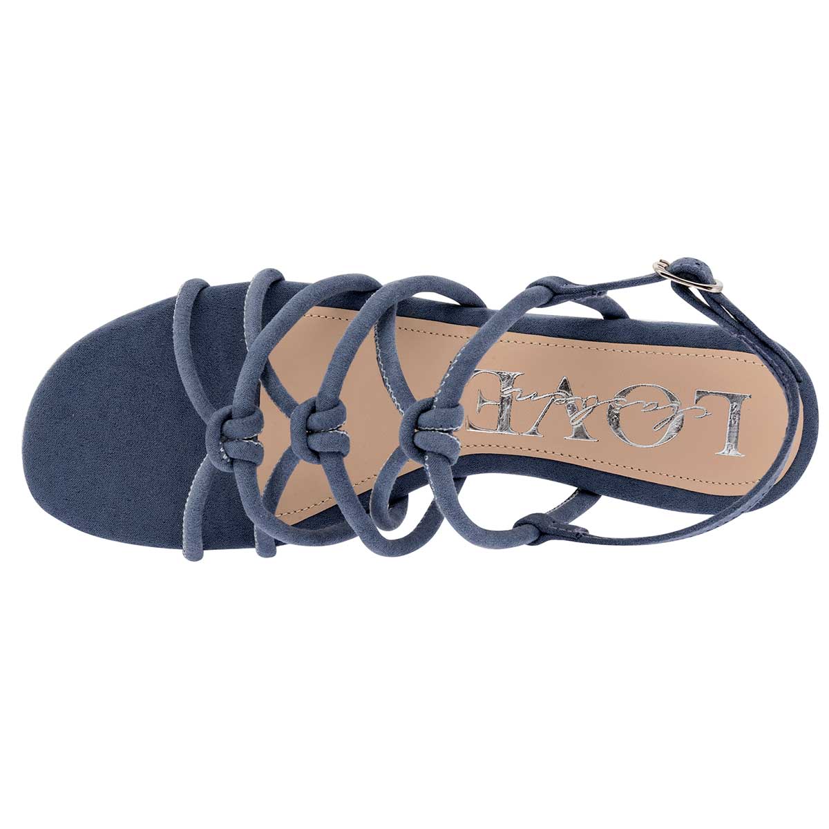 Sandalias Exterior Piel sintética Color Azul Para Mujer De Clasben