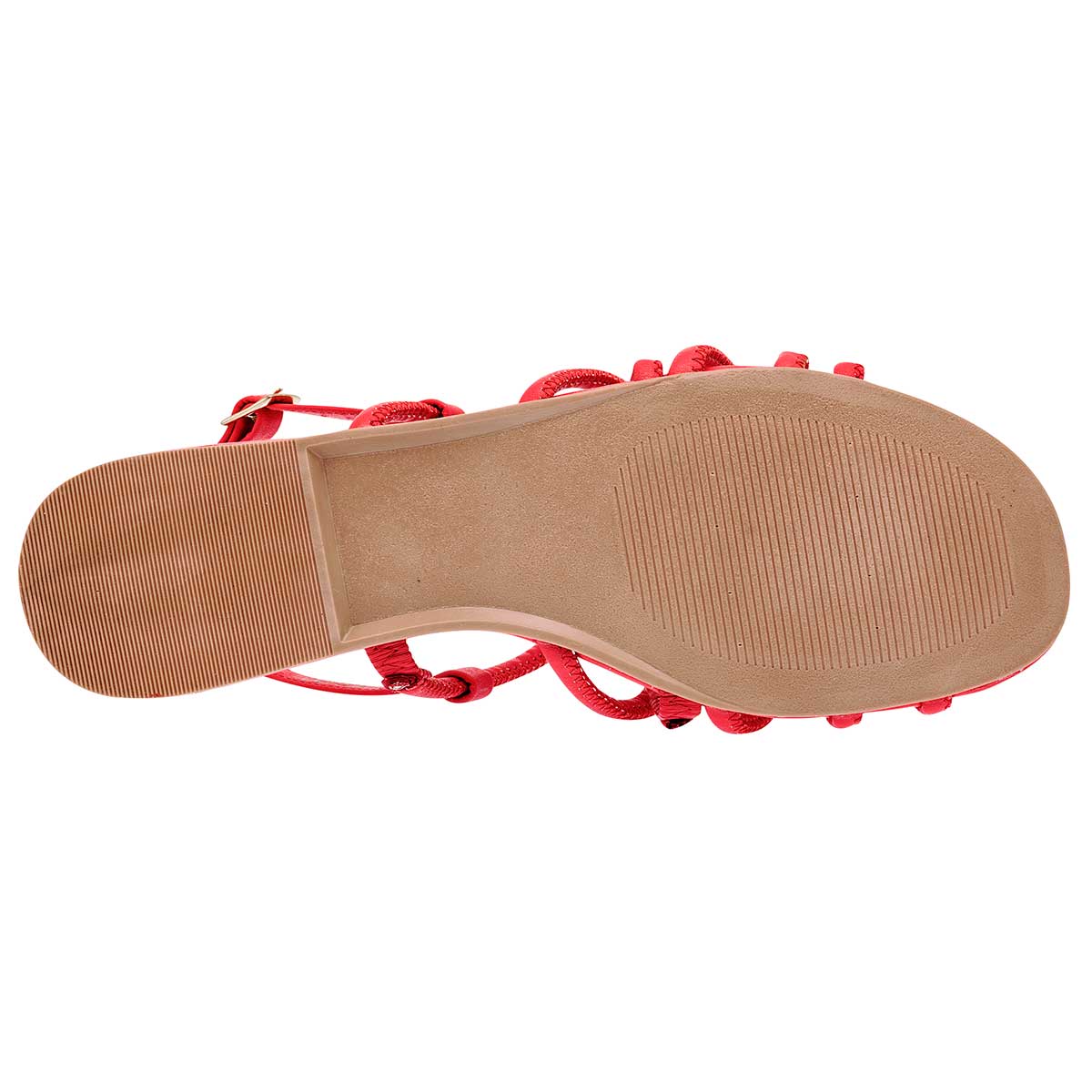 Sandalias Exterior Piel sintética Color Rojo Para Mujer De Clasben