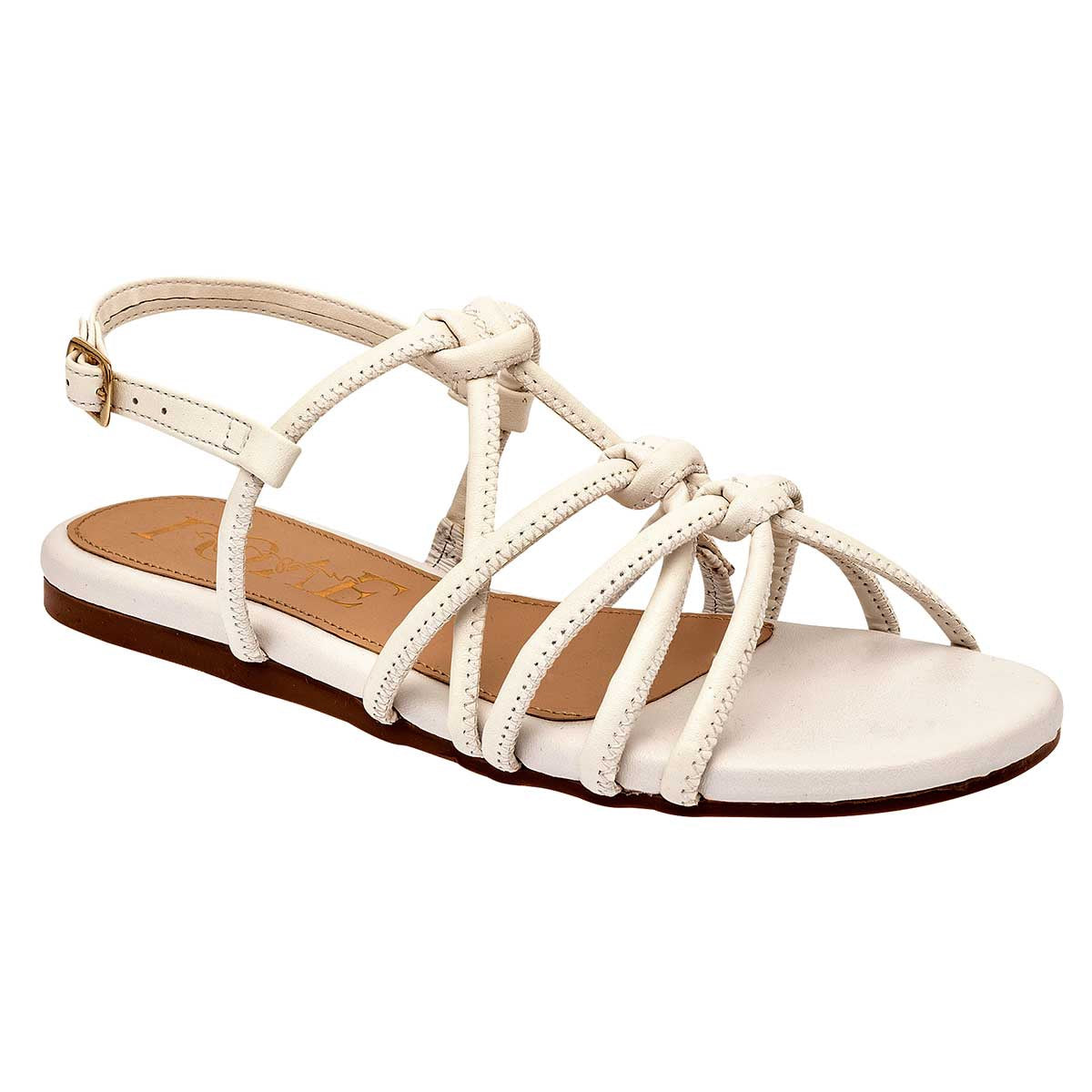 Sandalias Exterior Piel sintética Color Blanco Para Mujer De Clasben