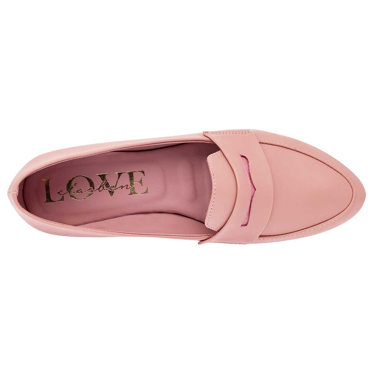 Flats Exterior Piel sintética Color Rosa Para Mujer De Clasben