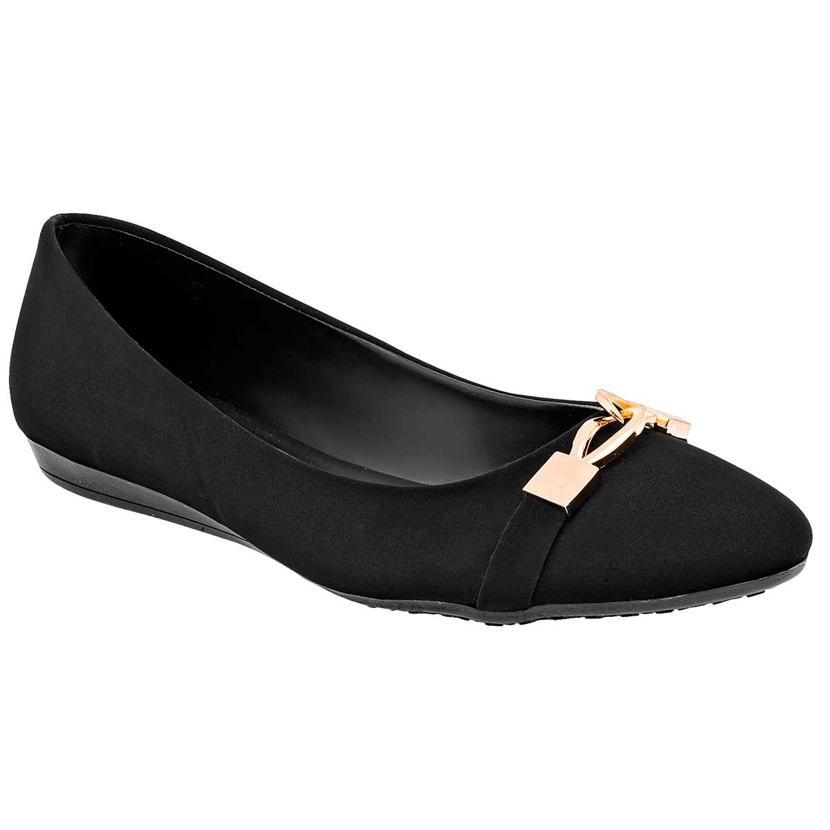 Flats Exterior Piel sintética Color Negro Para Mujer De Clasben