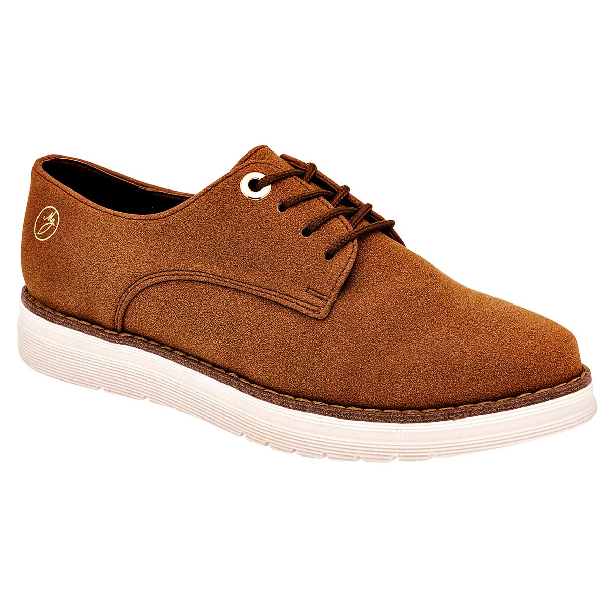 Zapatos casuales Exterior Piel sintética Color Camel Para Mujer De Clasben