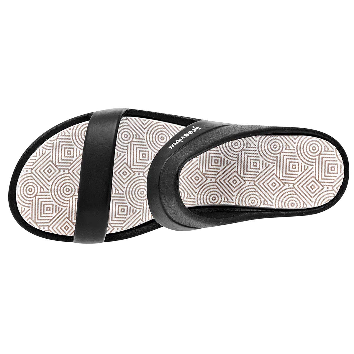 Sandalias de piso Exterior Sintético Color Negro Para Mujer De Elega